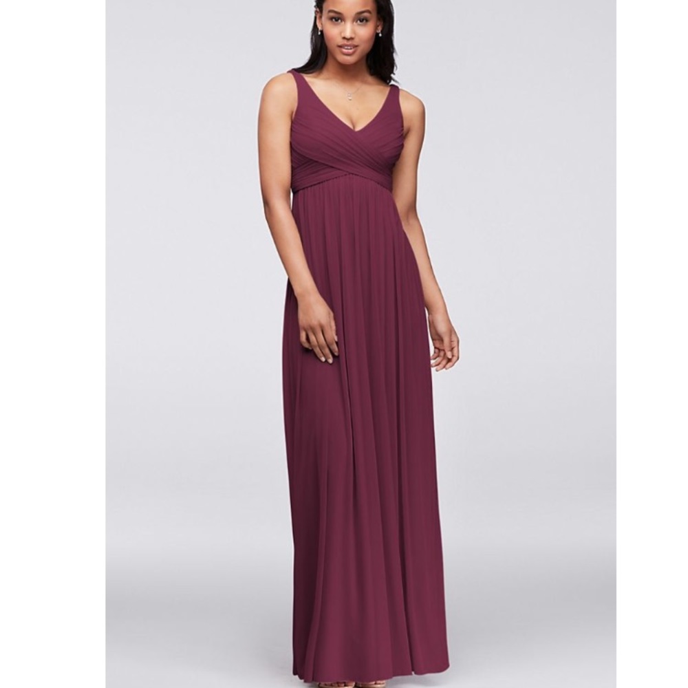 David’s Bridal Bridesmaid dress with cowl back